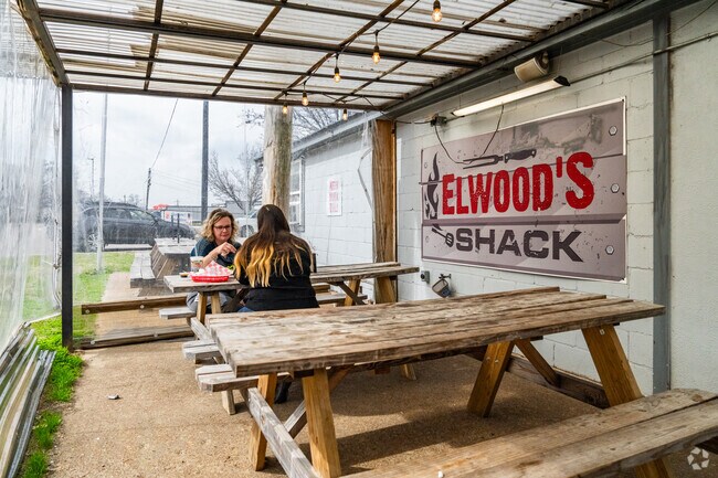 Berclair is home to Elwood's Shack, a memphis staple.