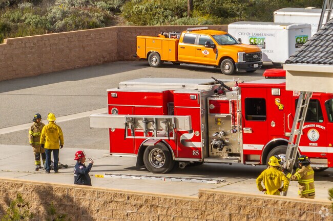 ​Riverside County Fire Department Station 85, located in Lake Elsinore's Lake View District, serves as a vital public safety facility, providing emergency response services to protect the community.