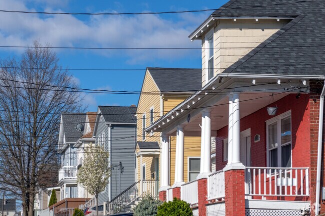 Explore Pavilion Avenue in the Lower South Providence neighborhood with vibrant colors.