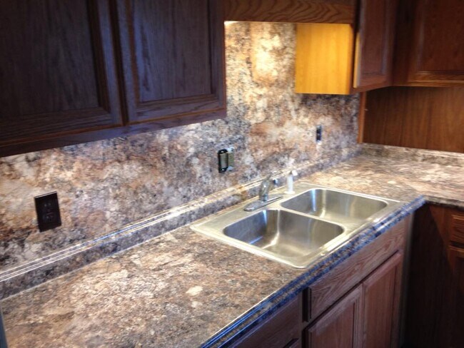 Kitchen sink and cabinets