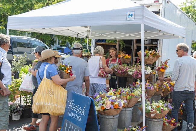 Stop and buy fresh flowers at Sewickley Farmers Market.