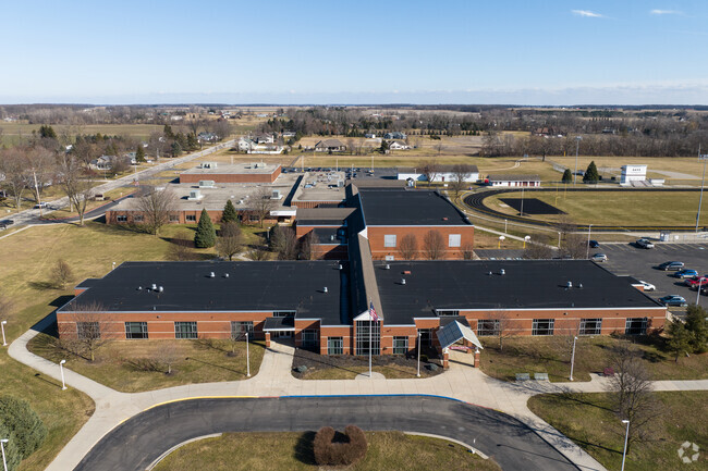 Morenci High School and Middle School Front Aerial