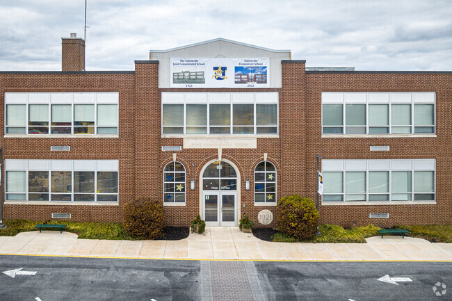 Unionville Elementary School is designed and built in the classic brick schoolhouse theme.