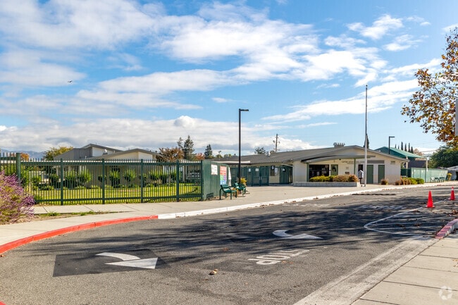 A view of the Captain Jason M. Dahl Elementary School office from the street in San Jose.