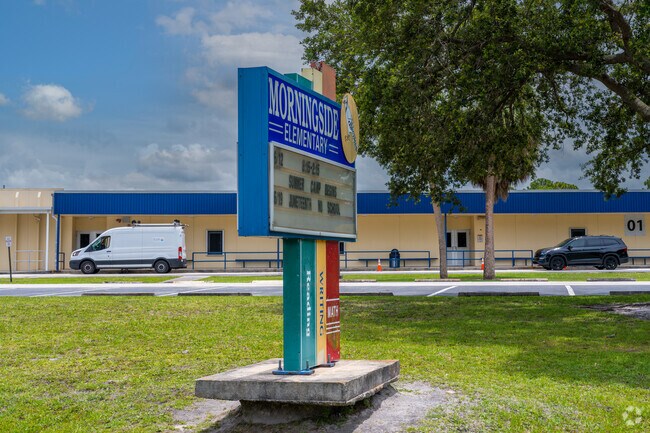 Morningside elementary school is located in Sandpiper Bay, earning a B plus on Niche.