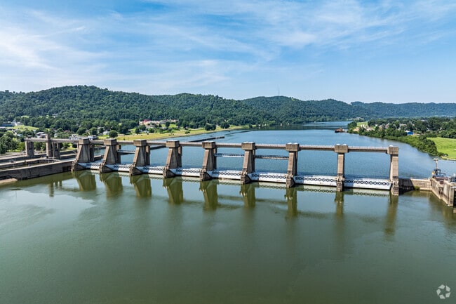 The hydroelectric dam provides electricity to about half of New Martinsville.