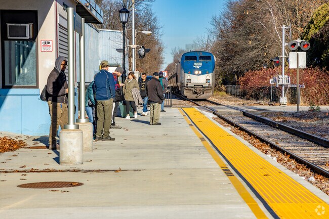The Amtrak station is a hub for locals traveling throughout Vermont.