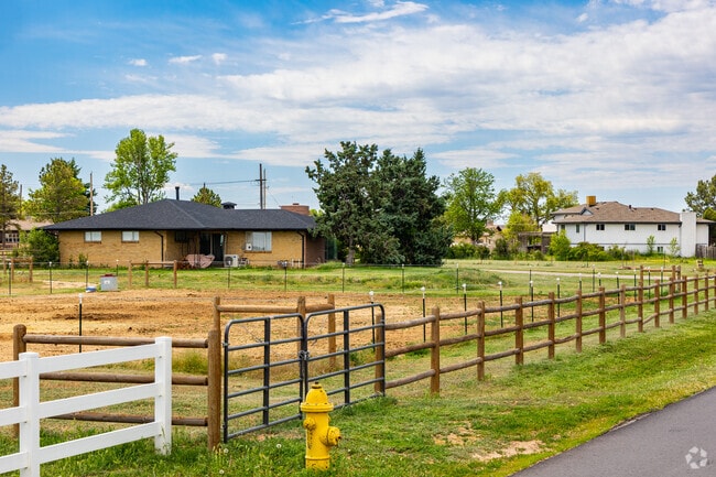 Residents in Kirkegaard Acres keep horses on their large lots.