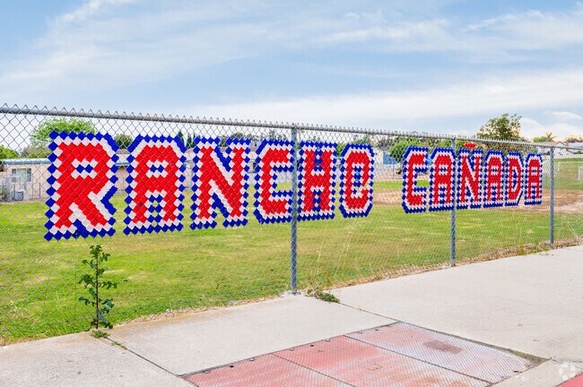 Rancho Canada Elementary School shows off its school spirit to the neighborhood.