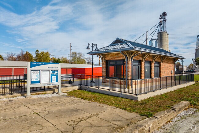 Commuters can hop on a train at the Rensselaer Amtrak Station.