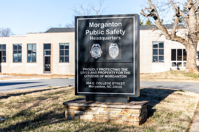 The police officers in Morganton do their best to keep the town safe.