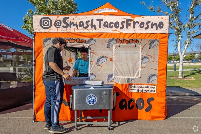 Food trucks come to the Tesoro Viejo Town Center several times a month.