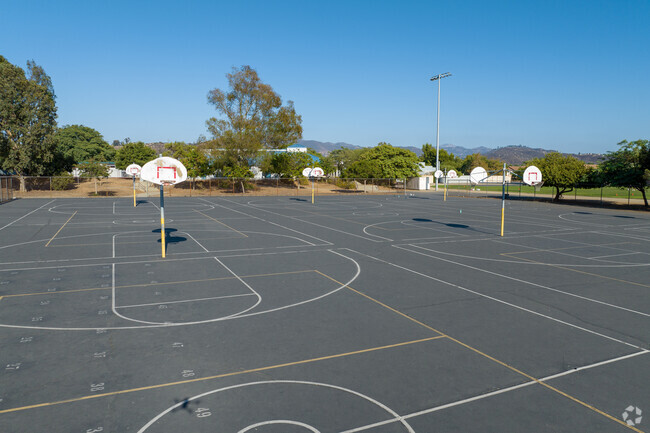 Open Basketball Courts for kids to play and enjoy a friendly game.