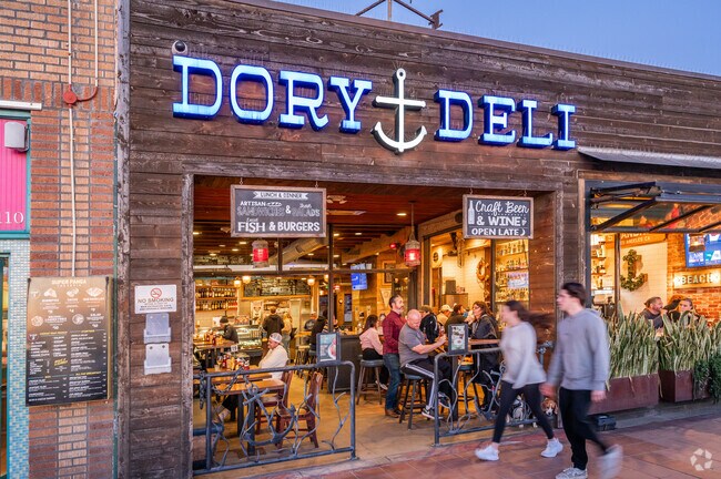 Dory Deli on the Newport Peninsula is a popular oceanfront restaurant with American-style food.