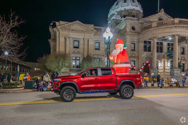 The Washington Christmas Parade wasn't complete without the inflatable Santa Claus.