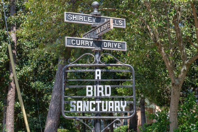 Shirley Hills Historic District is a self-proclaimed bird sanctuary with many avid birders.