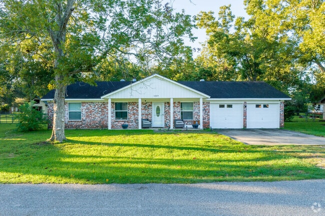 Two car garages are popular amongst homes in the Jones Creek neighborhood.