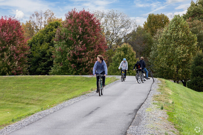 Many people ride on the Susquehanna Riverwalk Trail to get around in the Armstrong neighborhood.