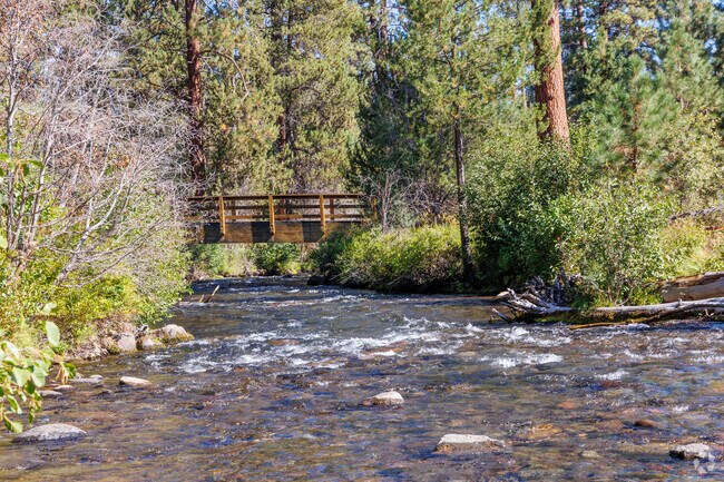 Tumalo Creek meanders through Shevlin Park in Bend, Oregon.