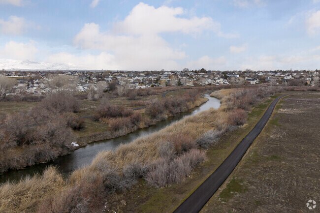 The Jordan River Trail invites Riverton locals to walk and bike along the water.