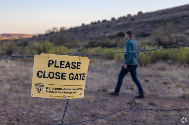 When hiking near Spring Valley, be sure to close any gates you pass through.