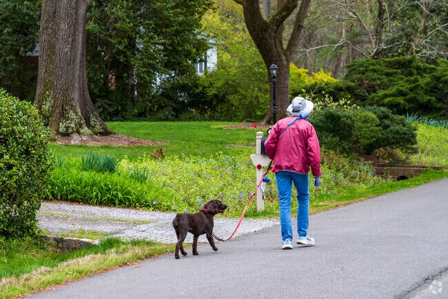 Sleepy Hollow's wide and quiet streets are ideal for local walks.