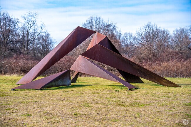 Donald M Kendall Sculpture Gardens features art sculptures from all over the world in Purchase.