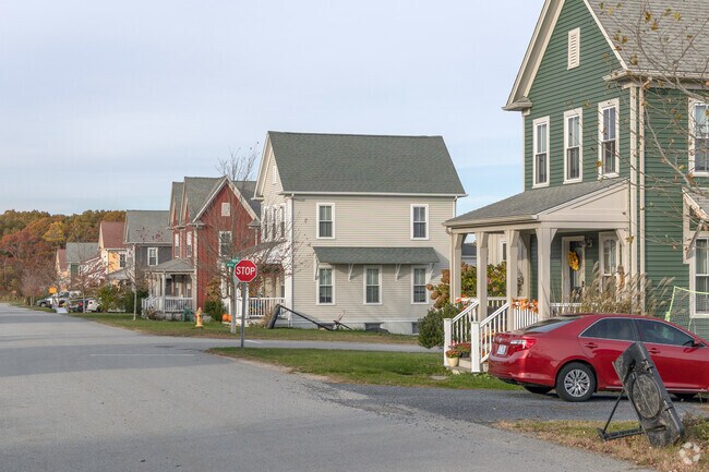The Bliss Corner neighborhood has new developments and this row of homes is a nice example.
