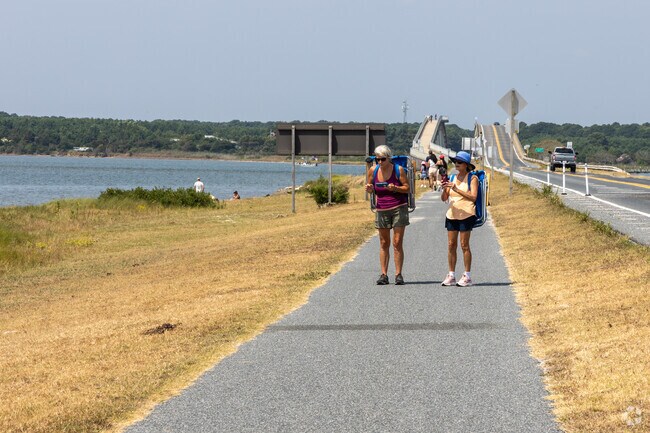 Enjoy a scenic walk along the 4.9-mile paved Assateague Island Bike Path near Berlin.