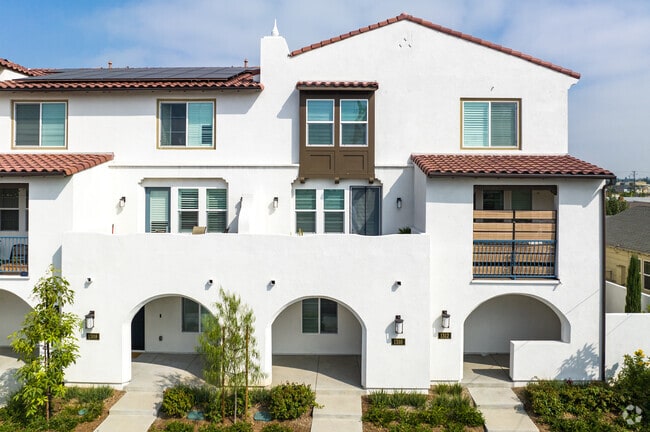 Brand new Spanish style condos are popping up around Gardena, CA.