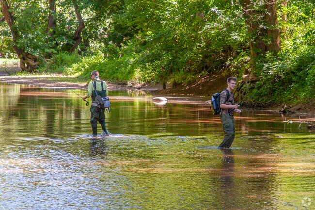 Prospect residents enjoy fly fishing in Harrods Creek Park.
