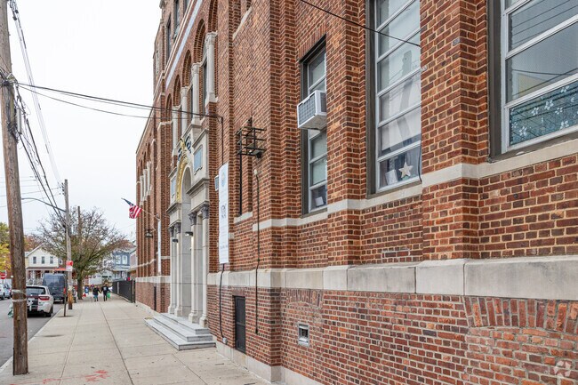 St. Leo Elementary School in Queens enjoys easy street access.