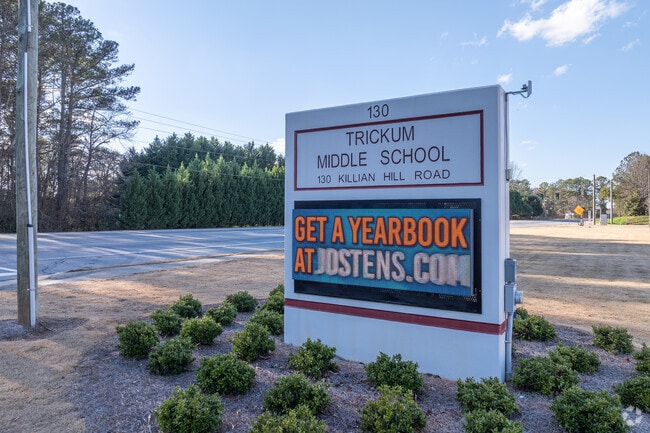 Trickum Middle School can be found at 130 Killian Hill Road.