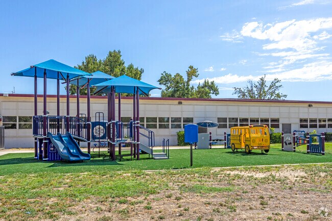 The playground at Fremont Elementary School in Merced.