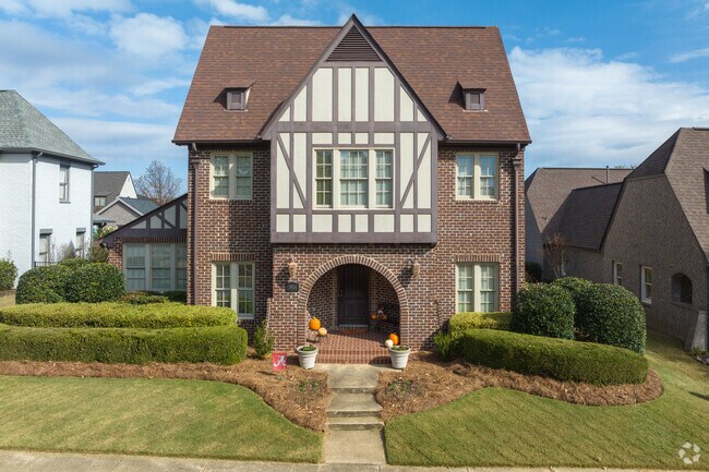 Well-manicured lawns are a hallmark of the neighborhood.