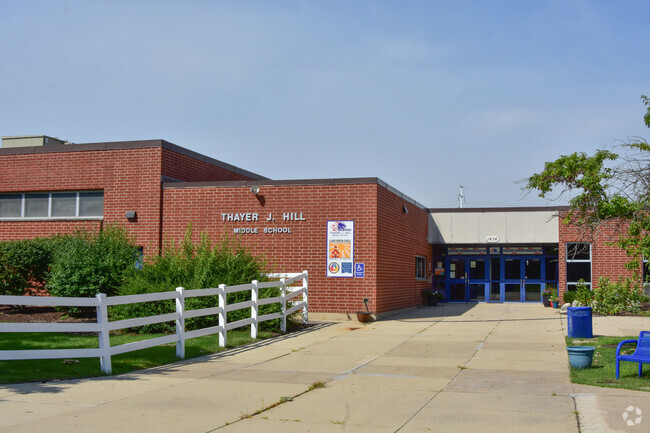 Hill Middle School building in Brookdale.
