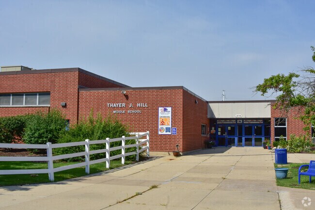 Hill Middle School serves the Wildflower Park area, offering quality education in a welcoming community setting.