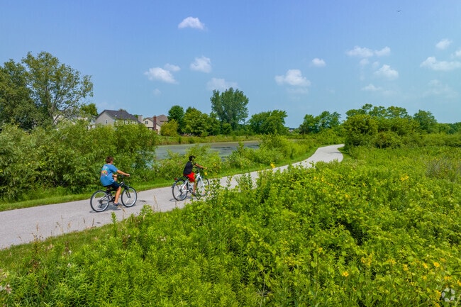 Biking and walking trails run throughout the natural areas of North Plainfield.
