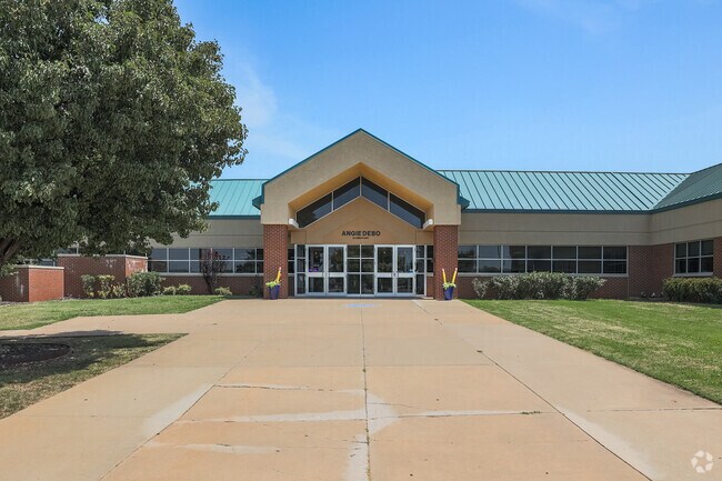 Younger kids can attend Angie Debo Elementary.