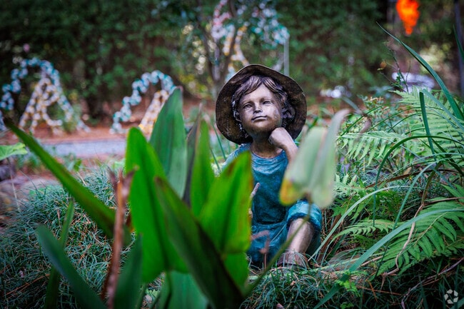 Peaceful gardens located in the midst of the city can be found at Dorothy Oven Park.