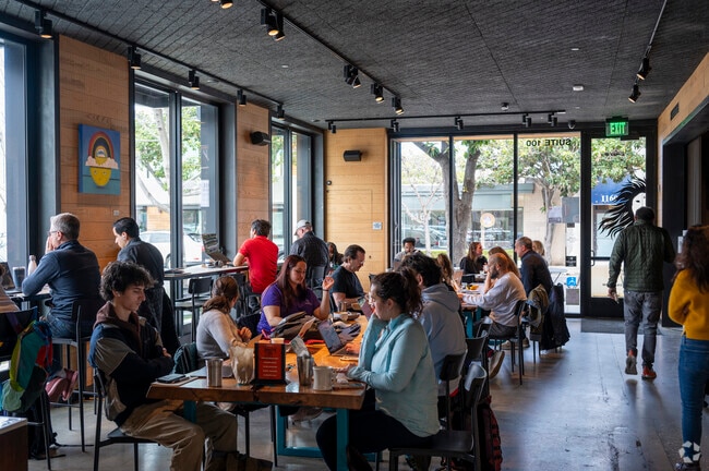 Coffeebar is one of the most popular coffee shops in downtown San Mateo.