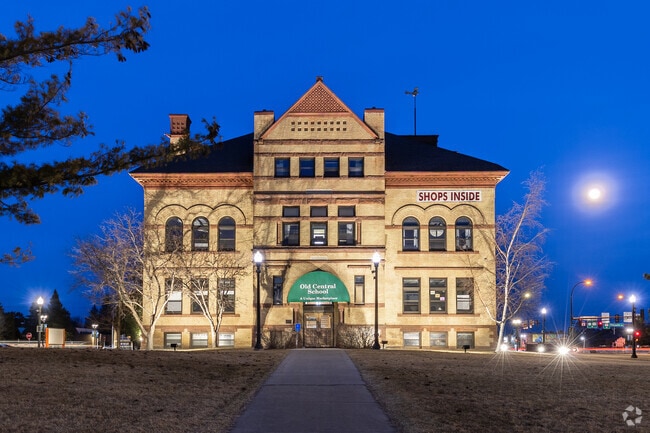 The historic Central School, located in downtown Grand Rapids, was built in 1895 and now serves as a unique downtown marketplace.
