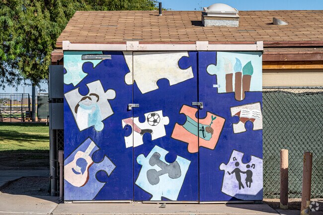 Artwork on full display at Joe Orduno Park in San Luis, Arizona.