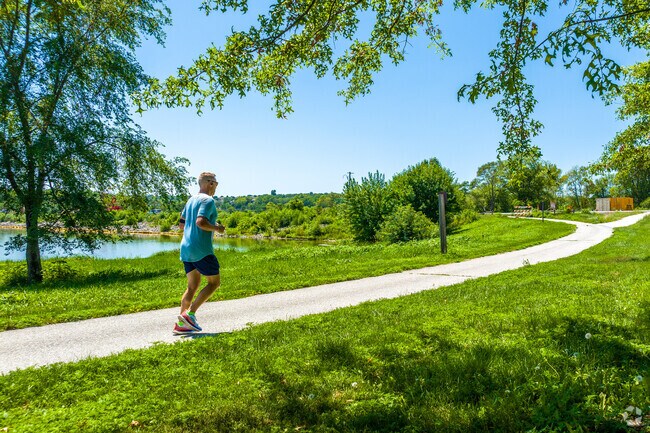 Residents of Harvey Oaks enjoy the nearby recreation opportunities of Zorinsky Lake Park.
