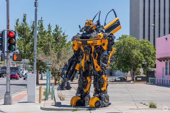 Sombra del Monte is just a short drive from all the amazing art in Downtown Albuquerque.