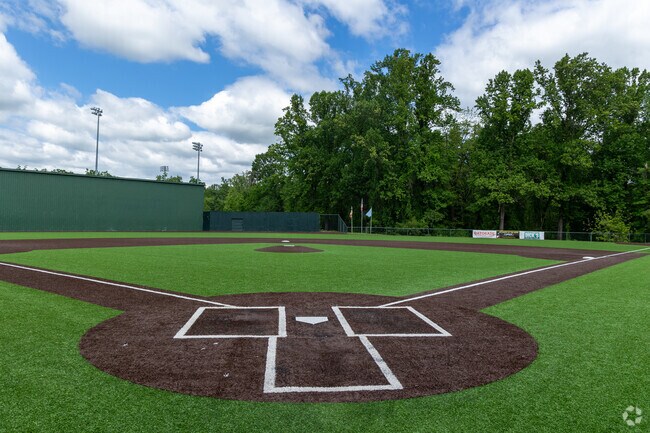 A baseball field at the Cal Ripkin Experience.