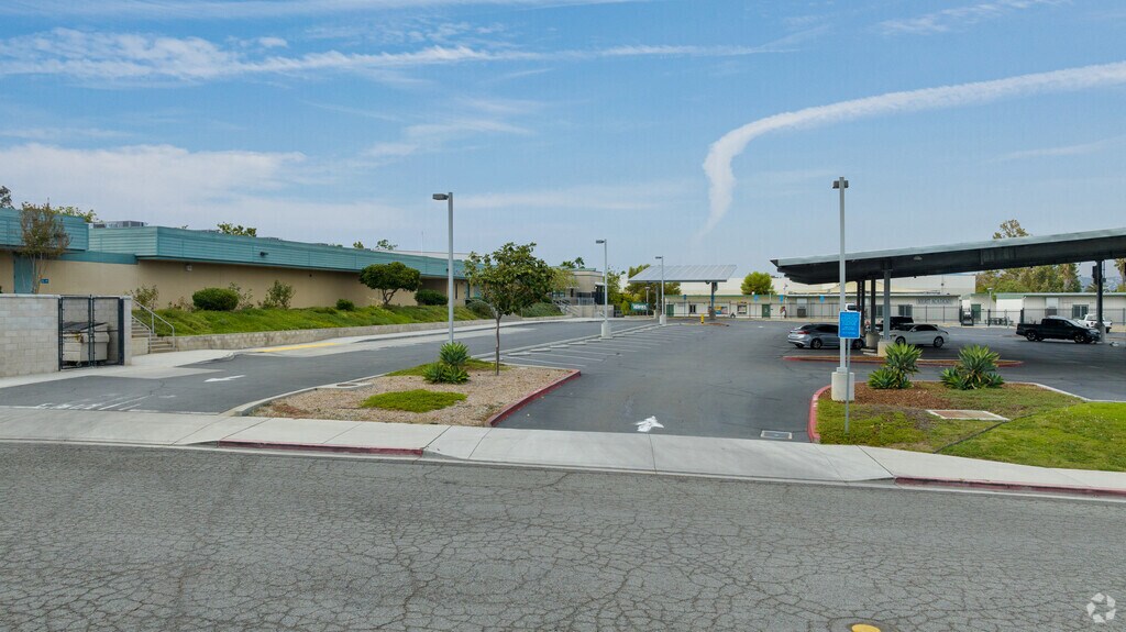 An entrance view to Chaparral High School.