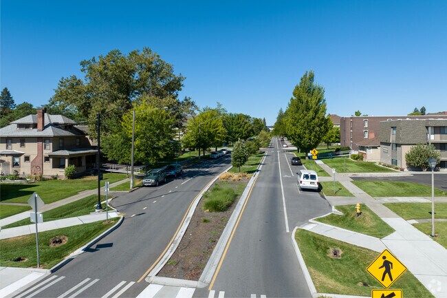 The Logan neighborhood was designed to be very walkable.