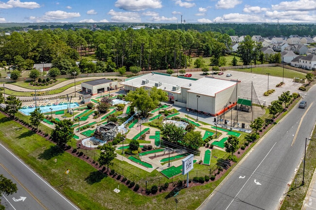 The Fun Center in South View features a wave pool and outdoor mini golf.