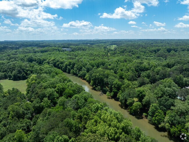 The Chattachoochee River runs right long the edge of the Neighorhood of Ellard community.